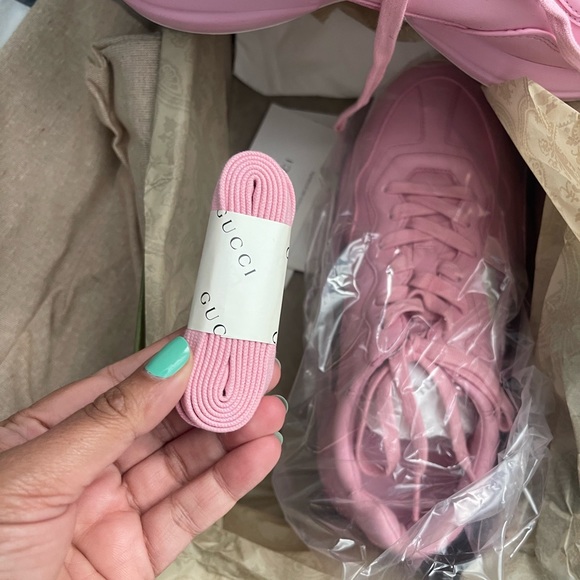 BNWT Gucci Rhyton 25 sneakers. Its Barbie era and this is the perfect shoe! - Picture 4 of 11